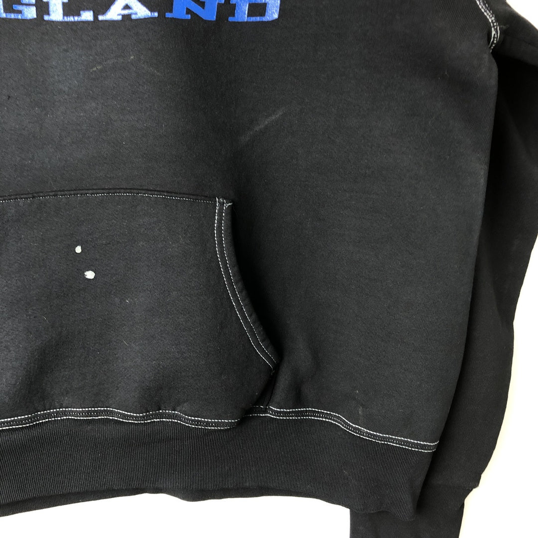 2000'S Fruit of the Loom Heavy Cotton College Pullover Hoodie, Men's XL cotton black type Vintage Second Hand
