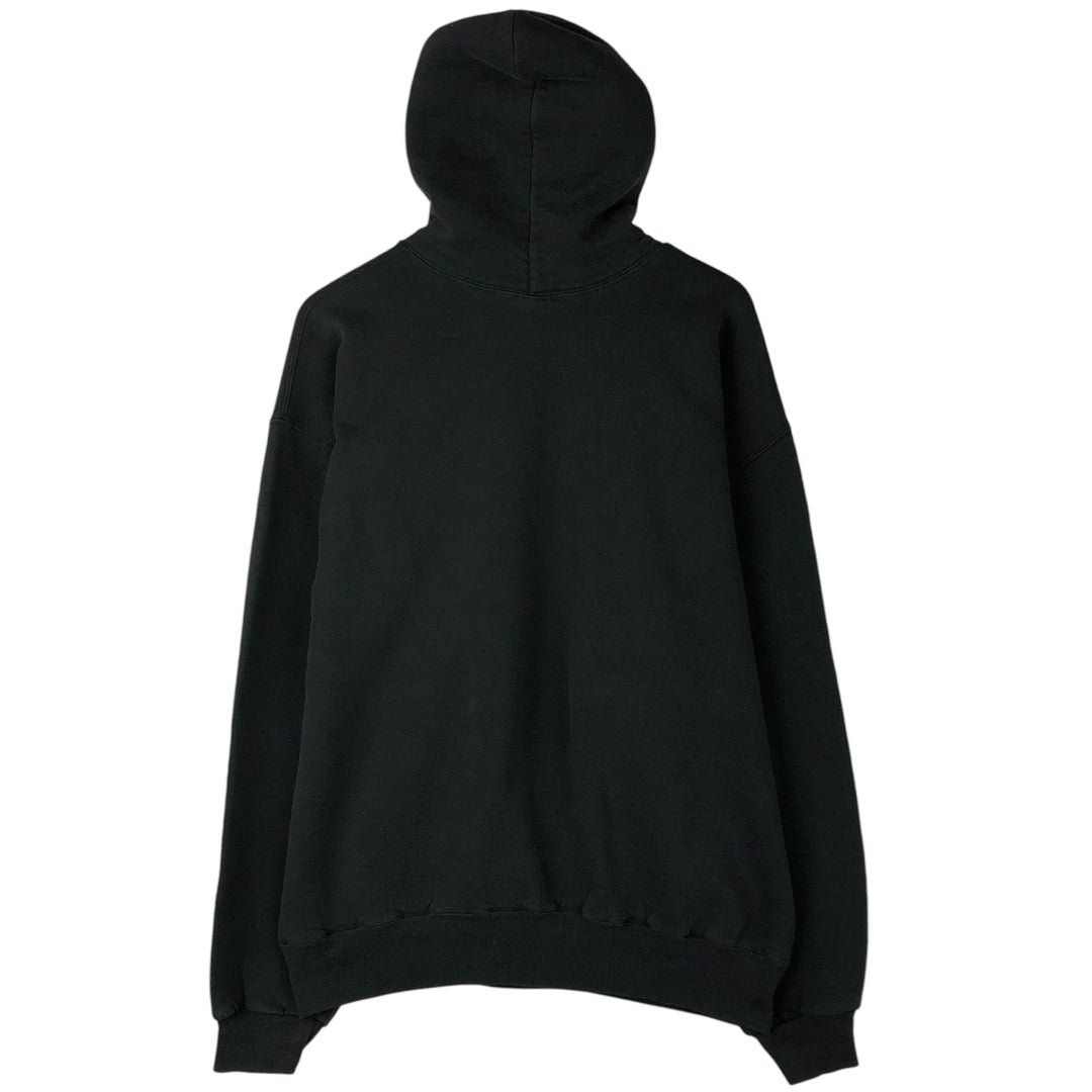 90'S Russell College Sweatshirt Pullover Hoodie Men's XL Size Vintage cotton black type Vintage Second Hand