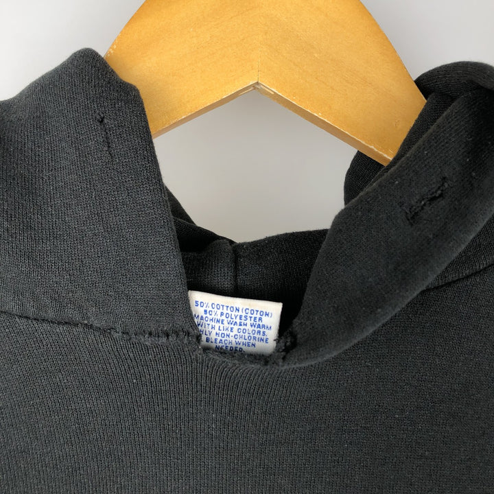 90'S Russell College Sweatshirt Pullover Hoodie Men's XL Size Vintage cotton black type Vintage Second Hand