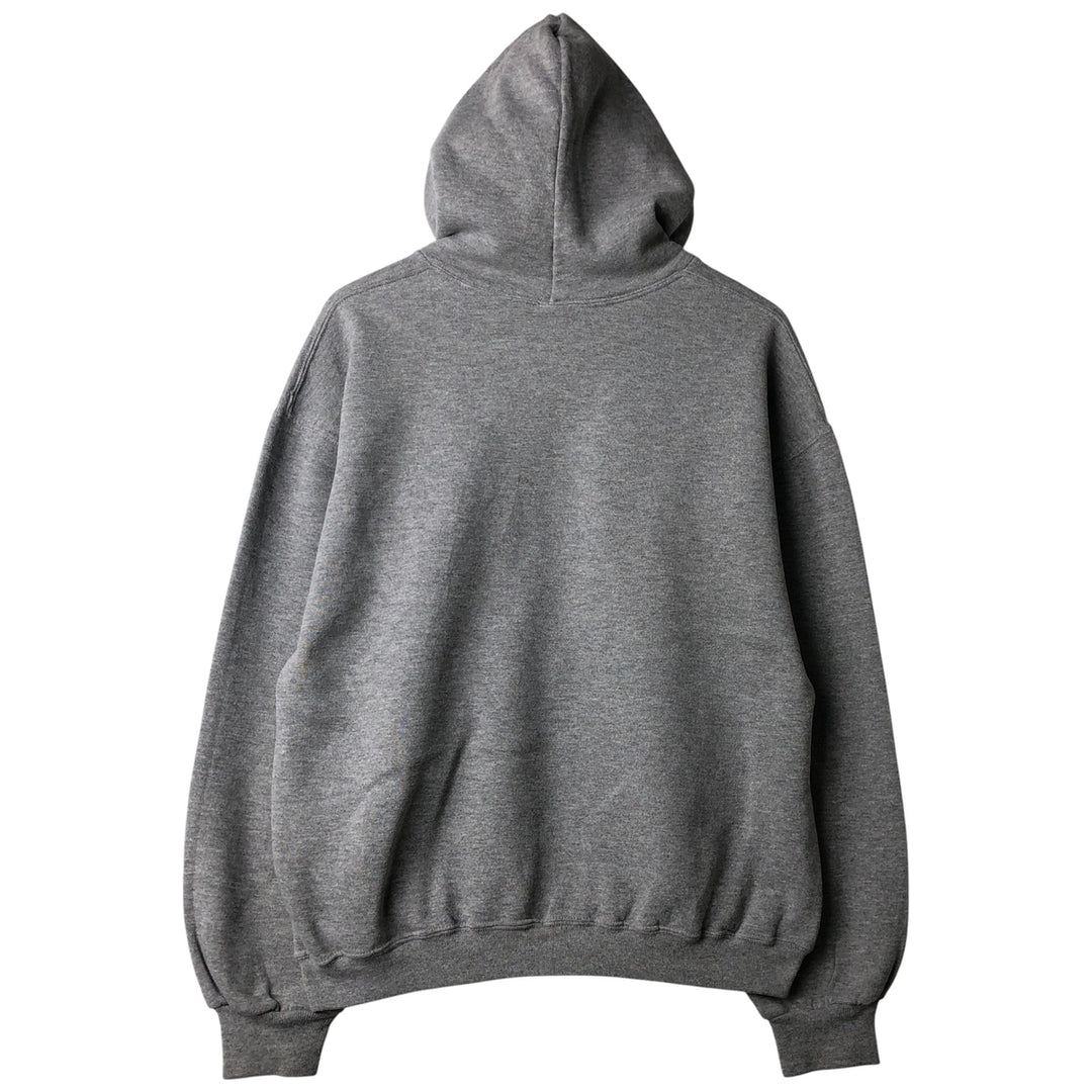 Vintage 90'S Russell triple print college pullover sweatshirt, size L, men's polyester gray type Vintage Second Hand