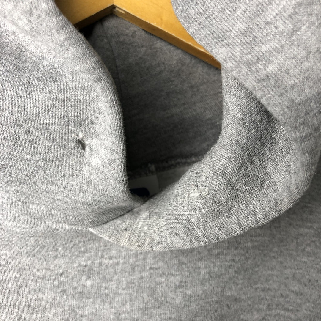 Vintage 90'S Russell triple print college pullover sweatshirt, size L, men's polyester gray type Vintage Second Hand