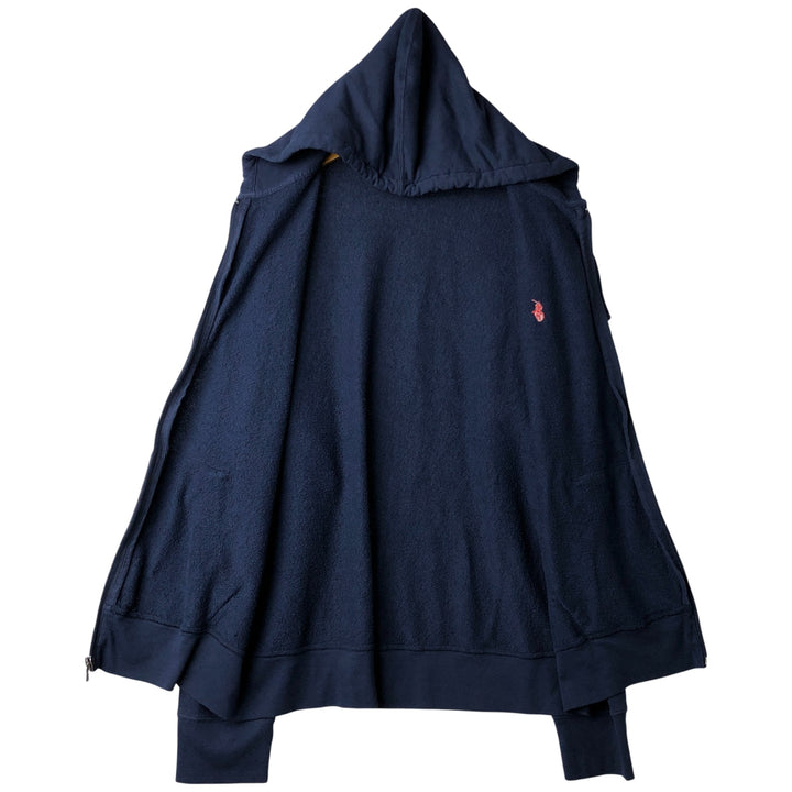 Ralph Lauren POLO RALPH LAUREN Sweat Full Zip Hoodie Men's XL cotton navy blue type Vintage Second Hand