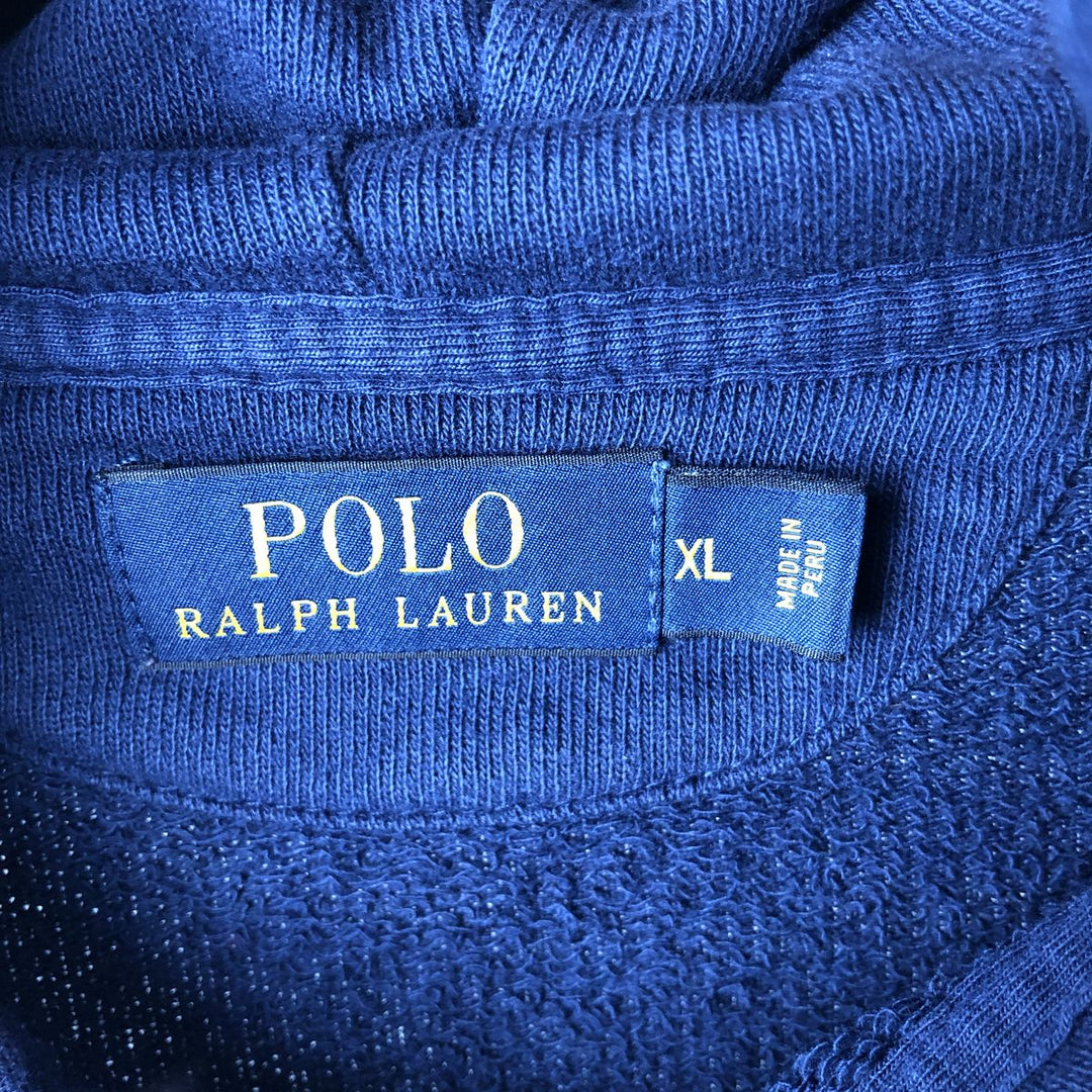 Ralph Lauren POLO RALPH LAUREN Sweat Full Zip Hoodie Men's XL cotton navy blue type Vintage Second Hand