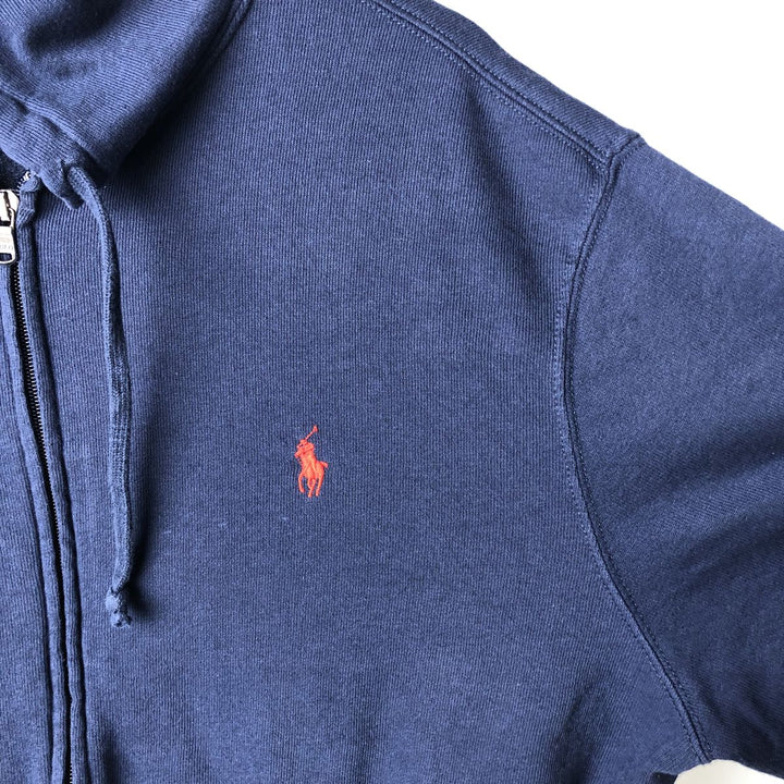 Ralph Lauren POLO RALPH LAUREN Sweat Full Zip Hoodie Men's XL cotton navy blue type Vintage Second Hand