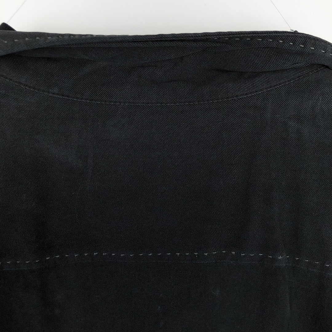 Tommy Bahama Short Sleeve Open Collar Silk Box Shirt, Men's Size L silk black type Vintage Second Hand