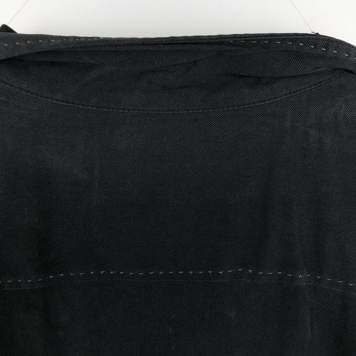 Tommy Bahama Short Sleeve Open Collar Silk Box Shirt, Men's Size L silk black type Vintage Second Hand
