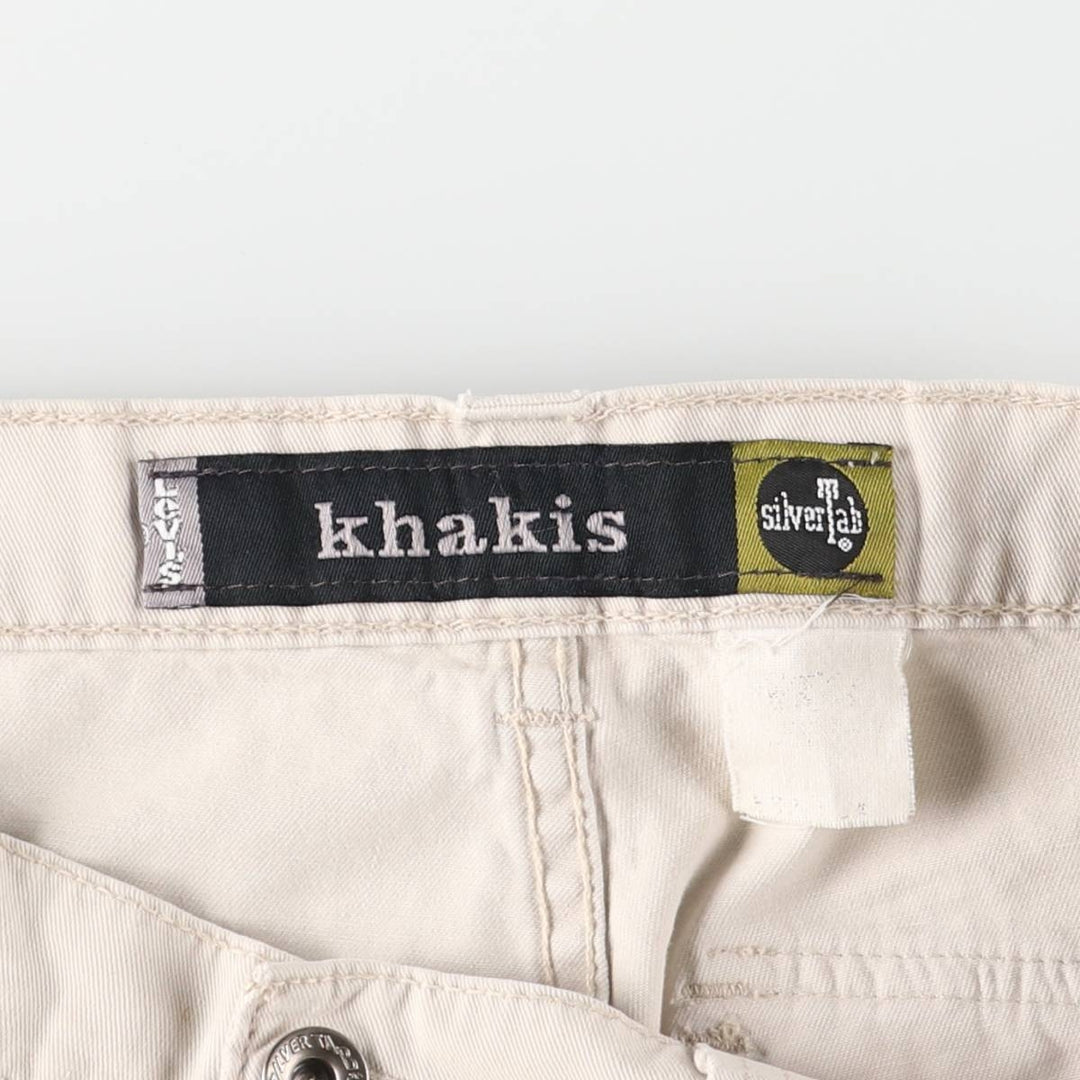 90'S Levi's Silver Tab Khakis Chino/Cargo Pants, Men's, Size W33, Vintage unclear Beige type Vintage Second Hand