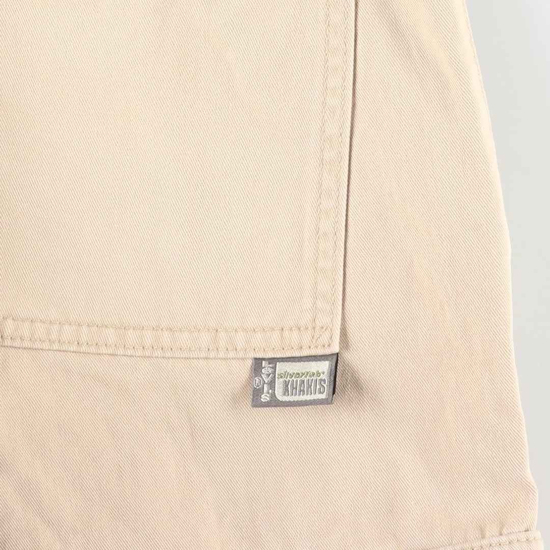 90'S Levi's Silver Tab Khakis Chino/Cargo Pants, Men's, Size W33, Vintage cotton Beige type Vintage Second Hand