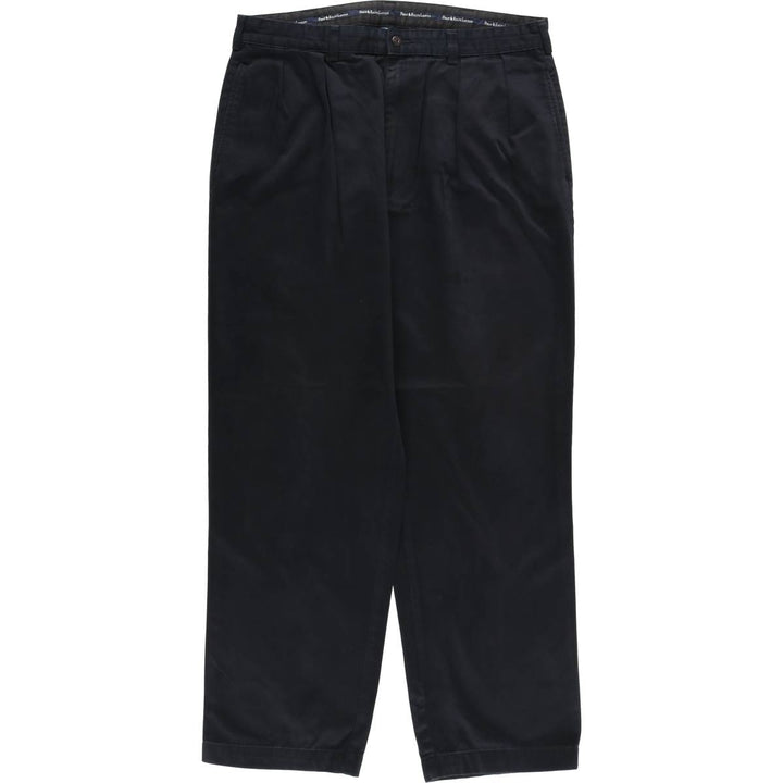 Ralph Lauren Polo Ralph Lauren Two-pleat Chino Pants for Men, W35 cotton black type Vintage Second Hand