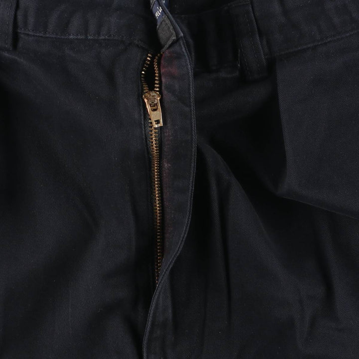 Ralph Lauren Polo Ralph Lauren Two-pleat Chino Pants for Men, W35 cotton black type Vintage Second Hand