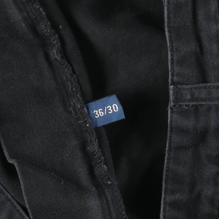 Ralph Lauren Polo Ralph Lauren Two-pleat Chino Pants for Men, W34 equivalent cotton black type Vintage Second Hand
