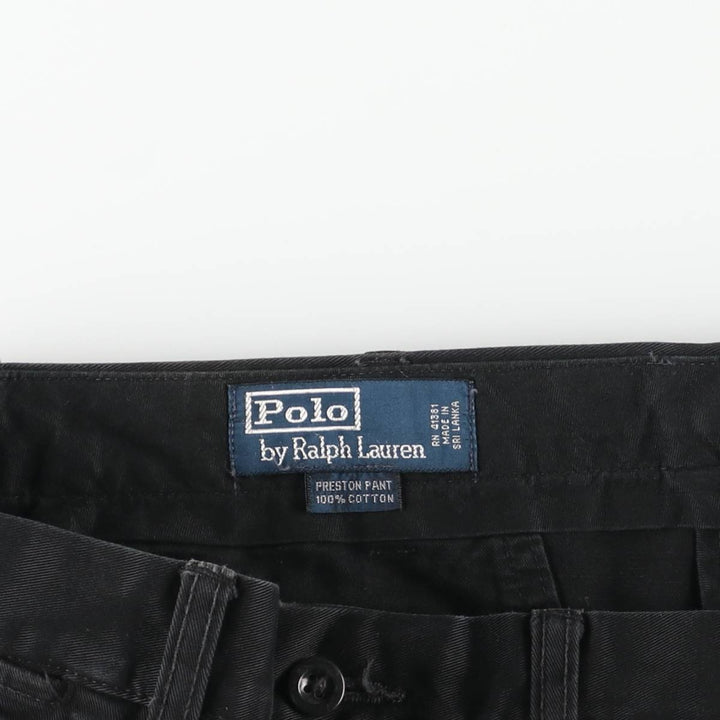 Ralph Lauren POLO by Ralph Lauren Chino Pants Men's W36 cotton black type Vintage Second Hand