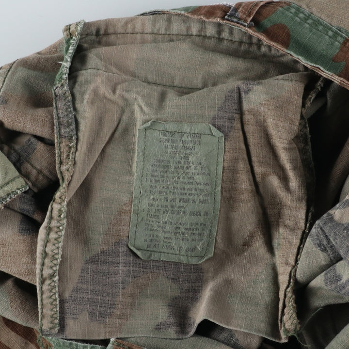 Authentic 1980'S US Military Camouflage Woodland Camo Ripstop Military Cargo Pants, Made in USA, Men's, Size W33 cotton Khaki type sage green Vintage Second Hand