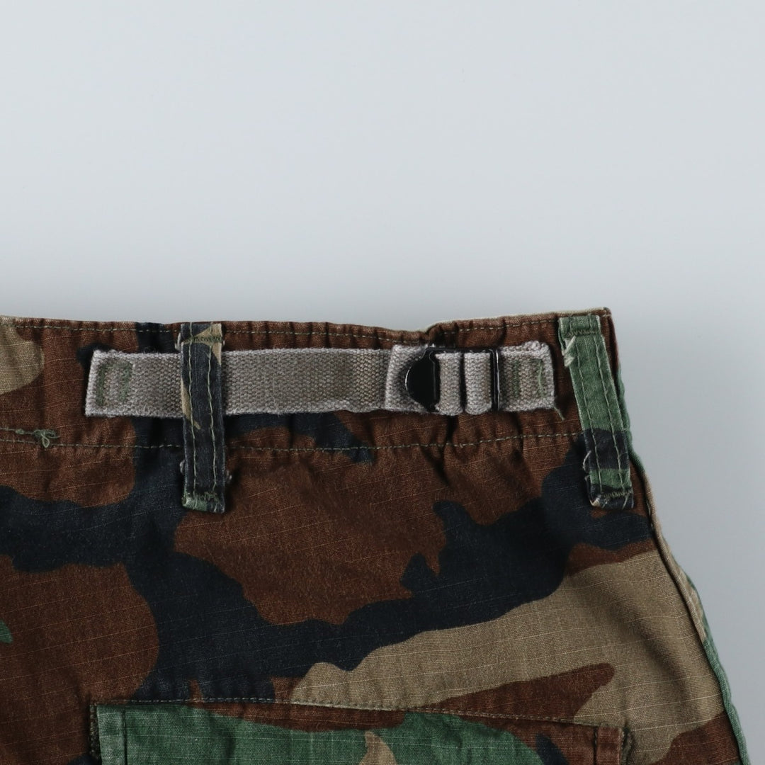 Authentic 1980'S US Military Camouflage Woodland Camo Ripstop Military Cargo Pants, Combat Pants, Made in USA, Men's, Size W37 cotton Khaki type sage green Vintage Second Hand