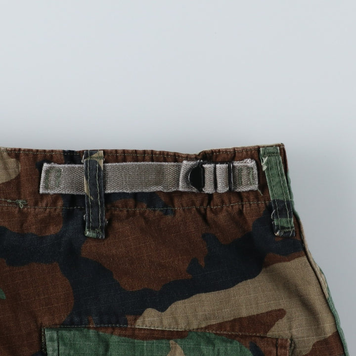 Authentic 1980'S US Military Camouflage Woodland Camo Ripstop Military Cargo Pants, Combat Pants, Made in USA, Men's, Size W37 cotton Khaki type sage green Vintage Second Hand