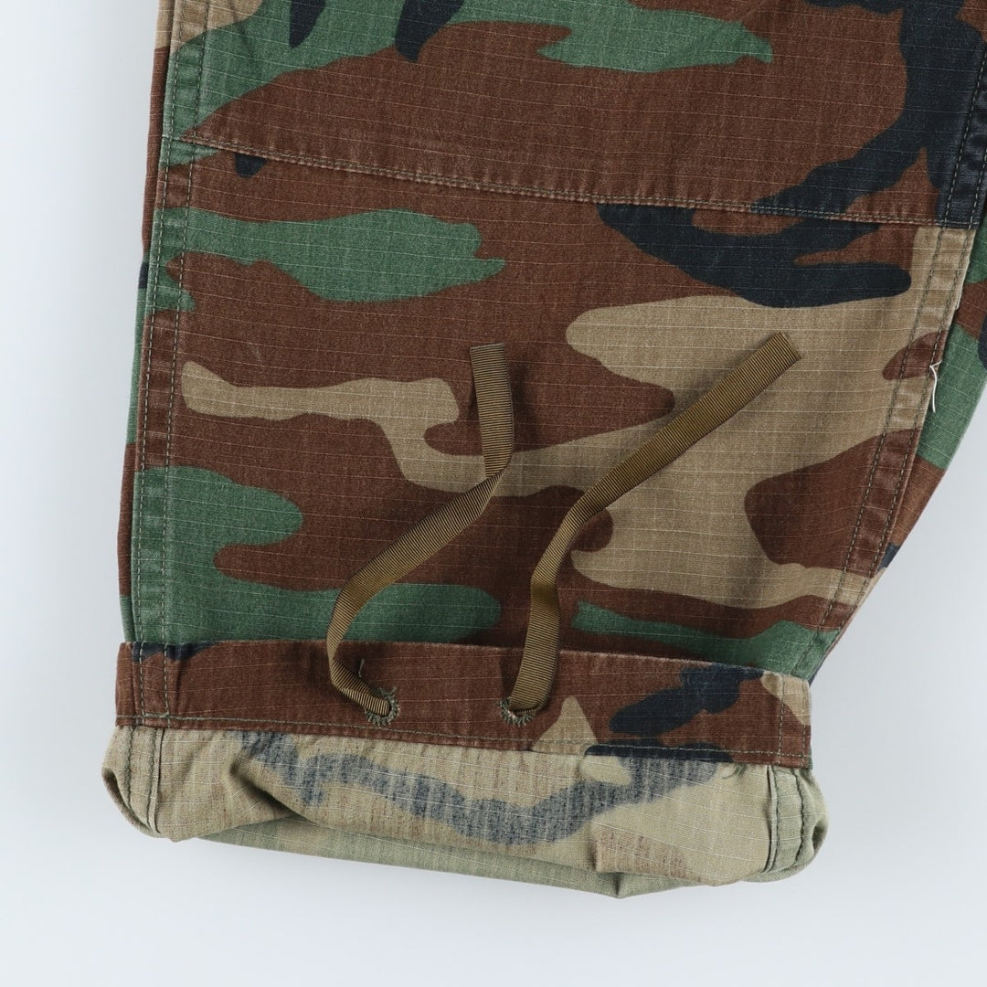 Authentic 1980'S US Military Camouflage Woodland Camo Ripstop Military Cargo Pants, Combat Pants, Made in USA, Men's, Size W37 cotton Khaki type sage green Vintage Second Hand