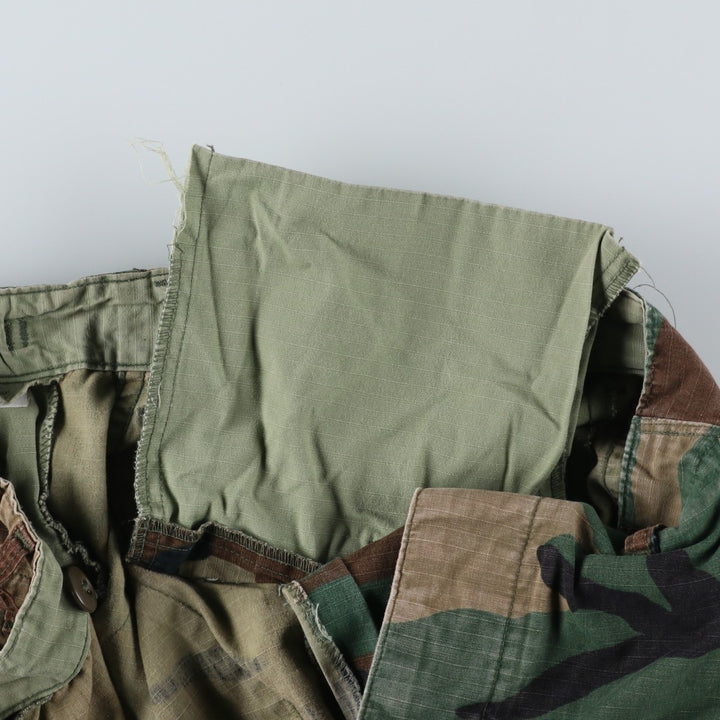 Authentic 1980'S US Military Camouflage Woodland Camo Ripstop Military Cargo Pants, Made in USA, Men's, Size W29 cotton Khaki type sage green Vintage Second Hand