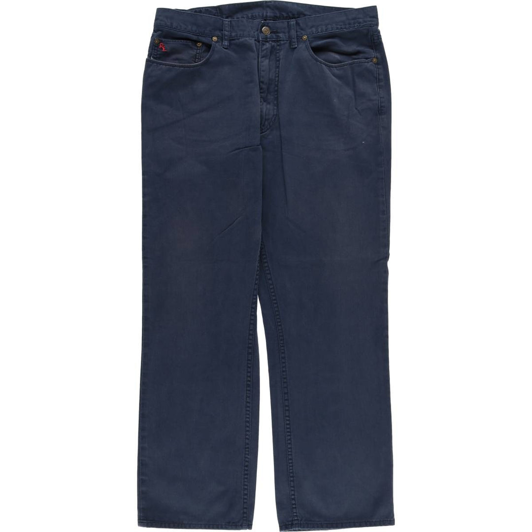 Ralph Lauren Polo Ralph Lauren Men's Chino Pants (Size W34) cotton navy blue type Vintage Second Hand