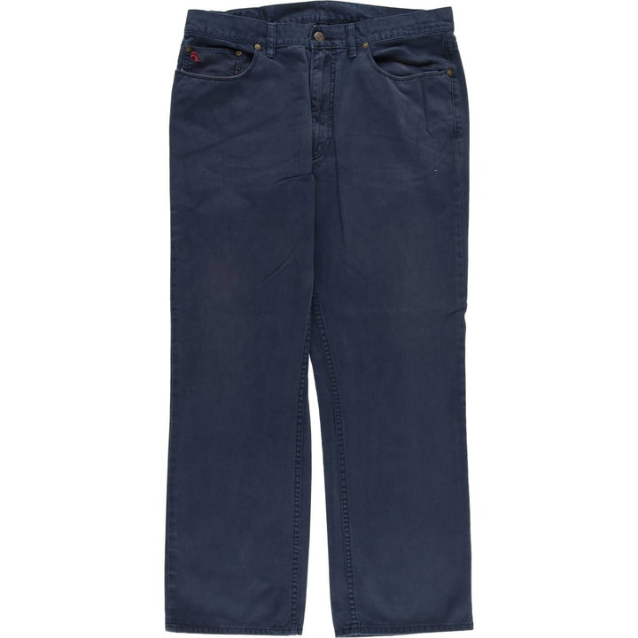 Ralph Lauren Polo Ralph Lauren Men's Chino Pants (Size W34) cotton navy blue type Vintage Second Hand