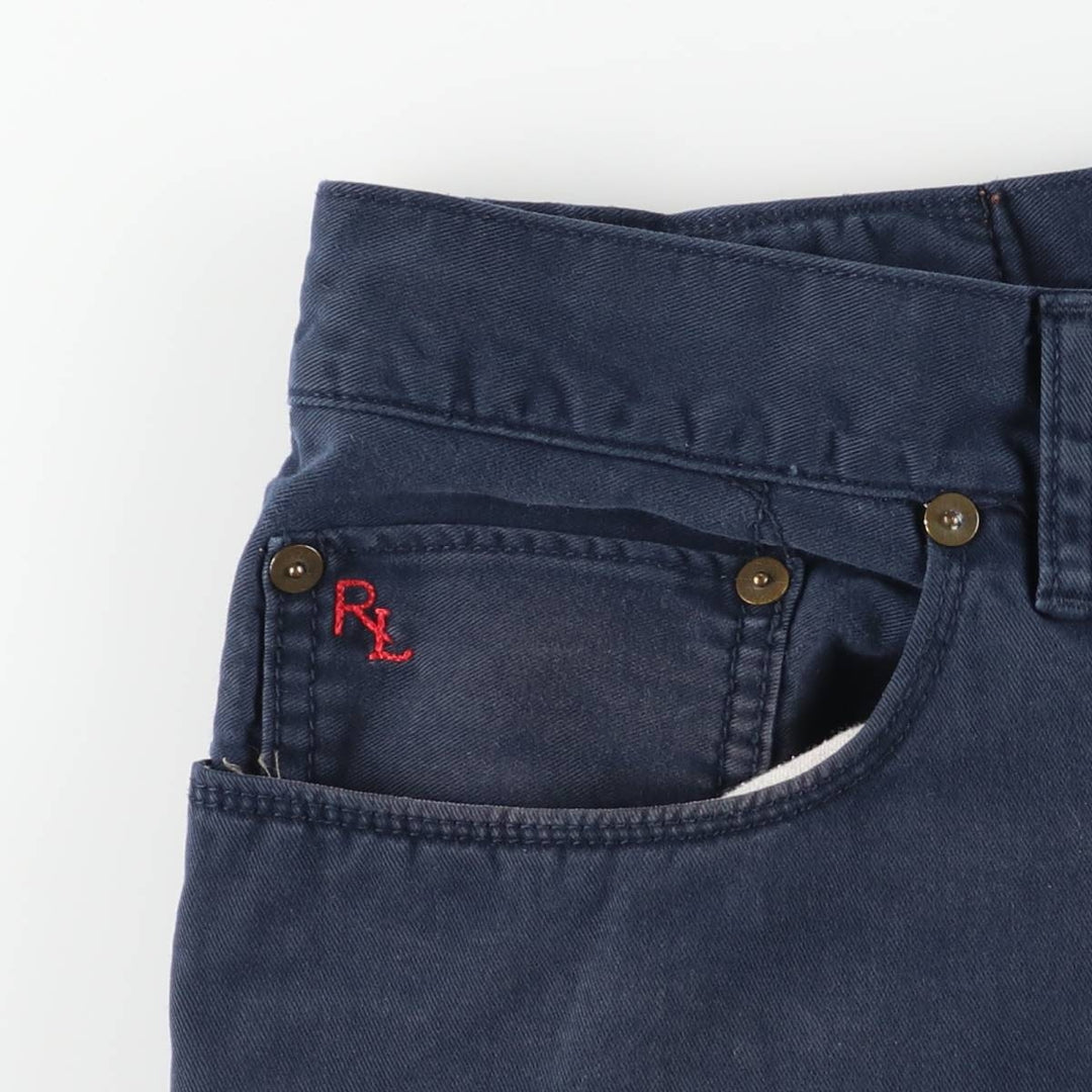 Ralph Lauren Polo Ralph Lauren Men's Chino Pants (Size W34) cotton navy blue type Vintage Second Hand