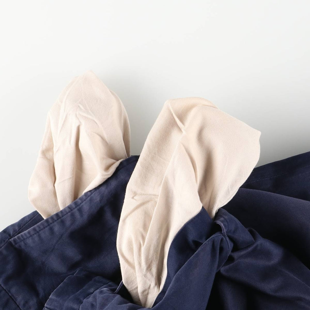 Ralph Lauren POLO by Ralph Lauren Two-pleat Chino Pants for Men, W32 equivalent cotton navy blue type Vintage Second Hand