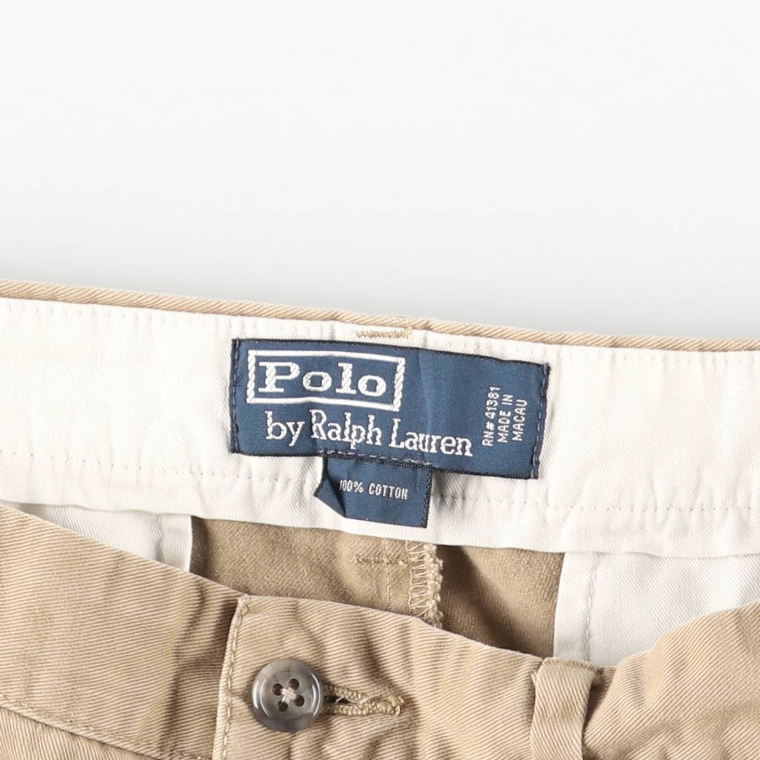 Ralph Lauren POLO by Ralph Lauren Chino Pants Men's W34 equivalent cotton beige type brown Vintage Second Hand