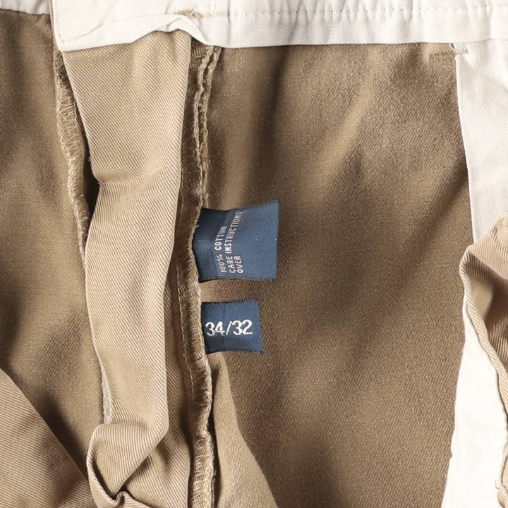 Ralph Lauren POLO by Ralph Lauren Chino Pants Men's W34 equivalent cotton beige type brown Vintage Second Hand