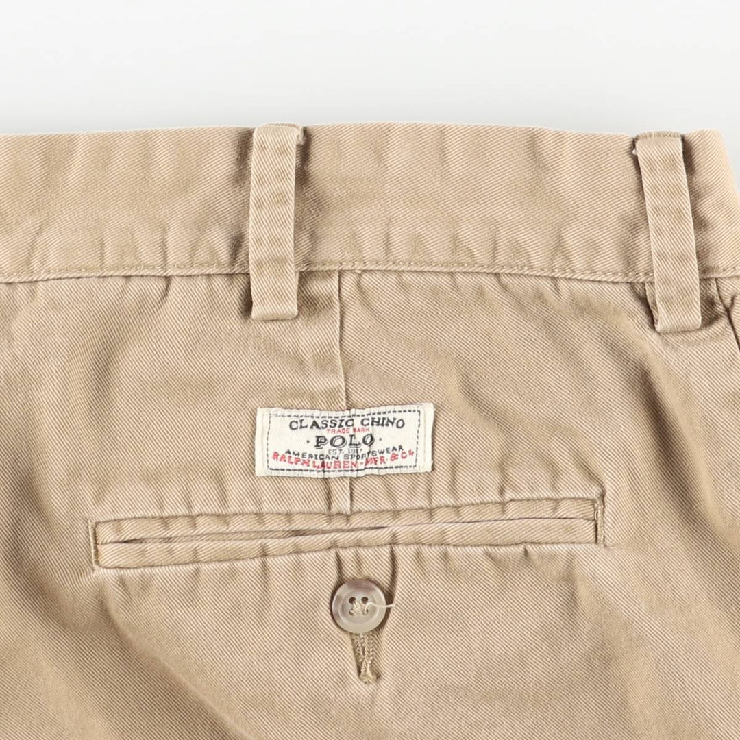 Ralph Lauren POLO by Ralph Lauren Chino Pants Men's W34 equivalent cotton beige type brown Vintage Second Hand