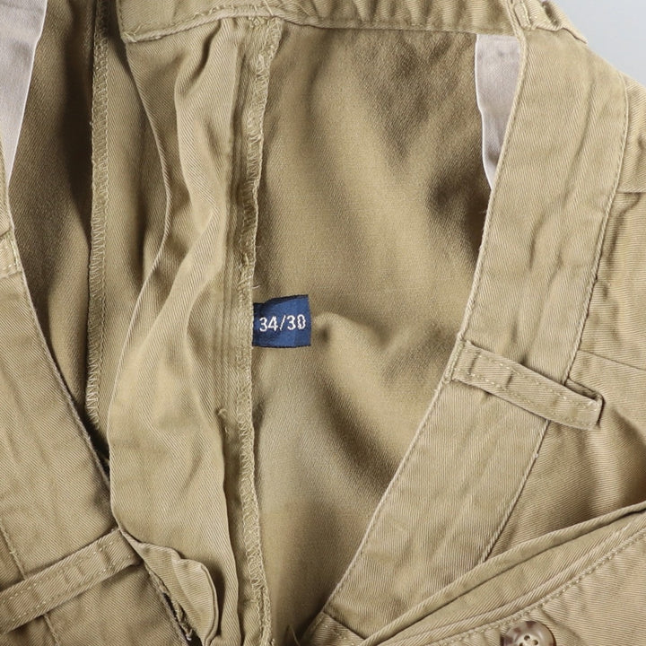 Ralph Lauren POLO by Ralph Lauren Two-pleat Chino Pants for Men, W34 equivalent cotton Beige type Vintage Second Hand