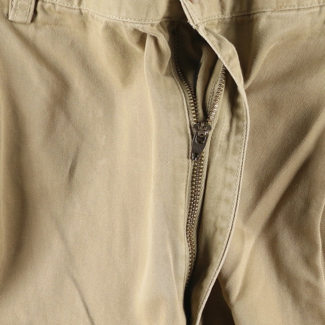 Ralph Lauren POLO by Ralph Lauren Two-pleat Chino Pants for Men, W34 equivalent cotton Beige type Vintage Second Hand