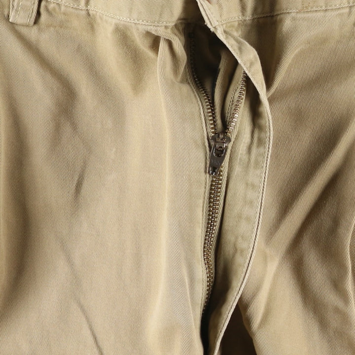 Ralph Lauren POLO by Ralph Lauren Two-pleat Chino Pants for Men, W34 equivalent cotton Beige type Vintage Second Hand