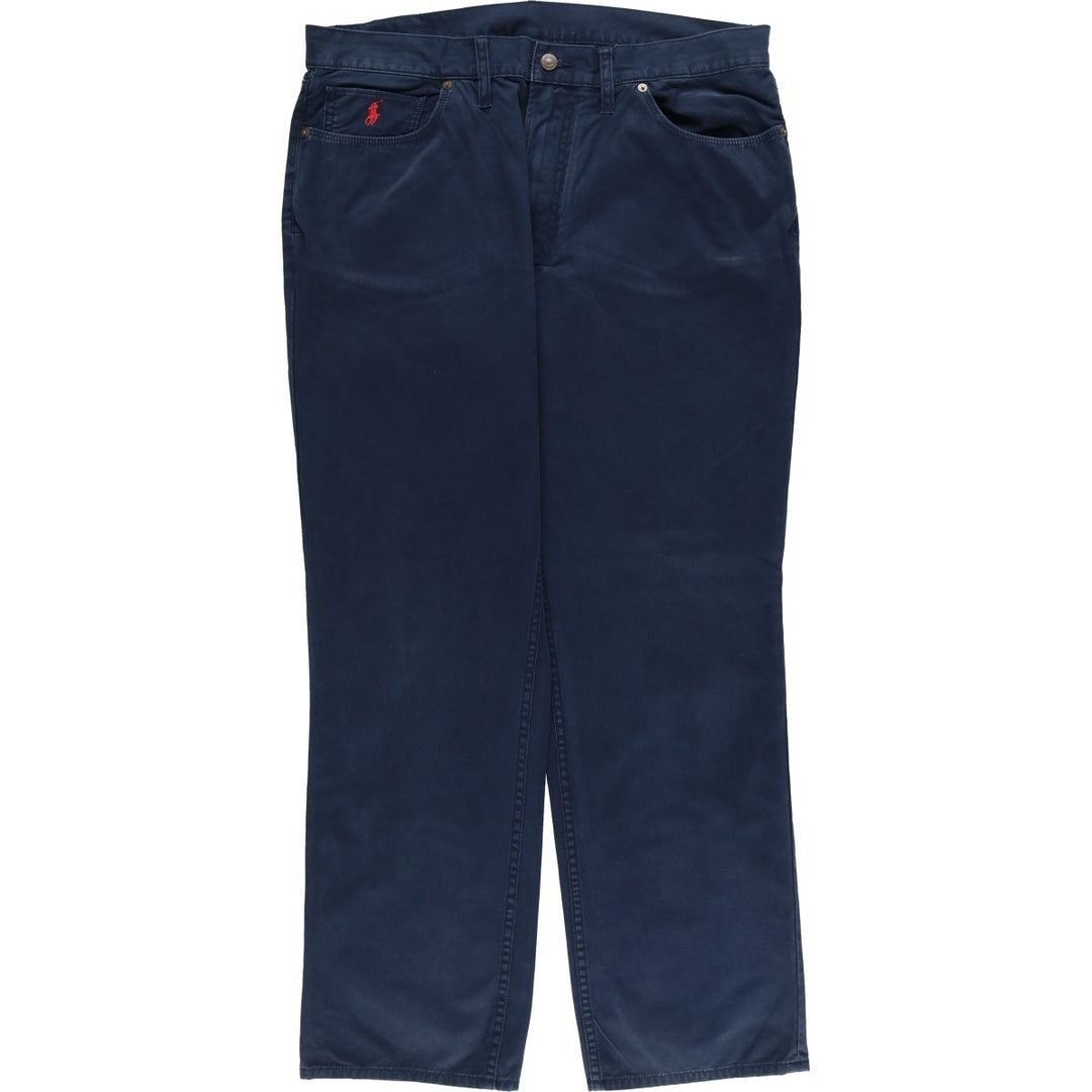 Ralph Lauren Polo Ralph Lauren Men's Chino Pants (Size W37) cotton navy blue type Vintage Second Hand