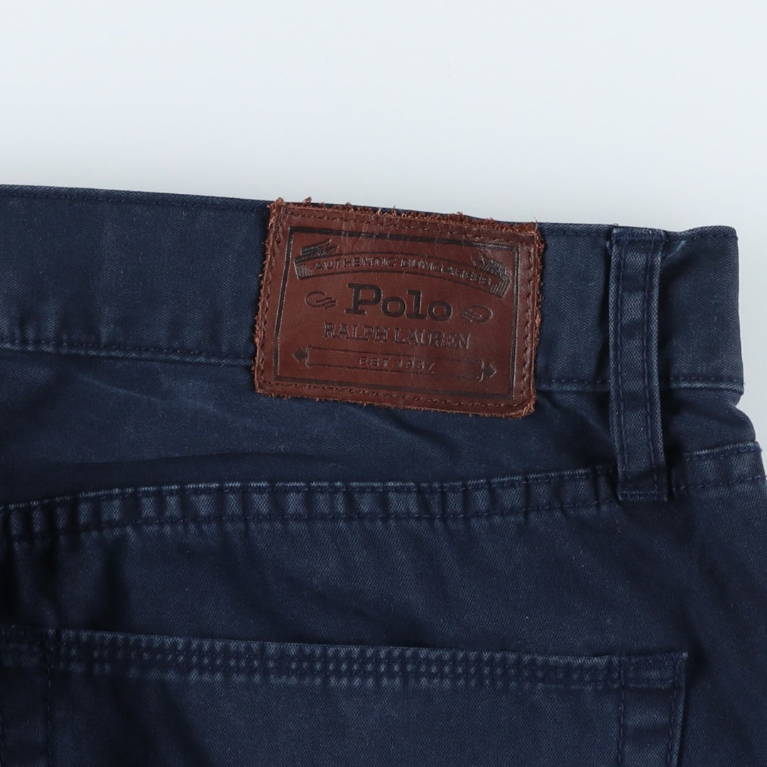 Ralph Lauren Polo Ralph Lauren Men's Chino Pants (Size W37) cotton navy blue type Vintage Second Hand