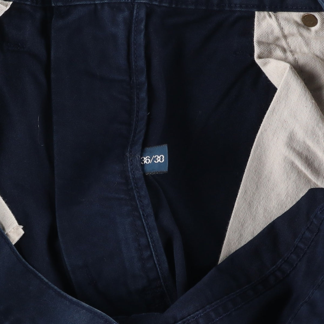 Ralph Lauren Polo Ralph Lauren Men's Chino Pants (Size W37) cotton navy blue type Vintage Second Hand