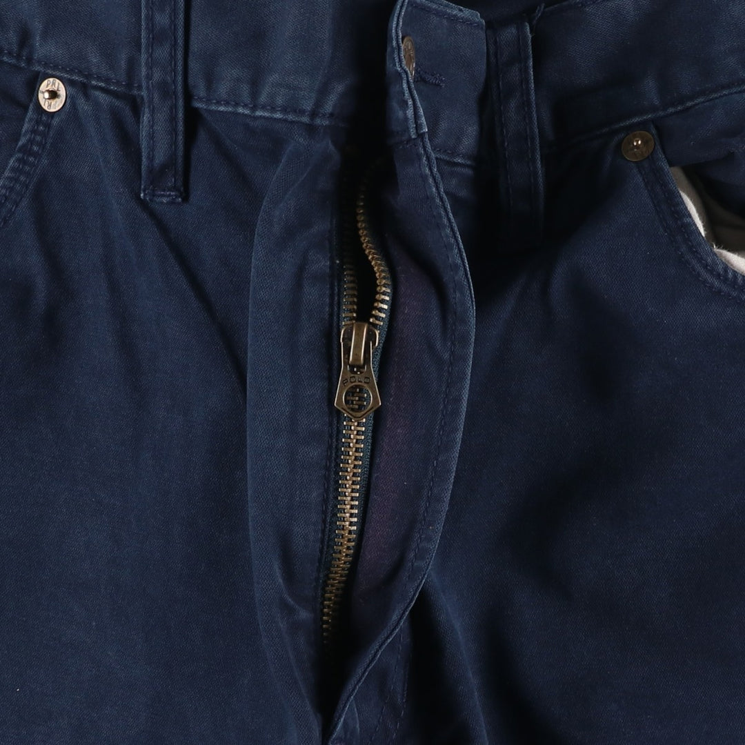 Ralph Lauren Polo Ralph Lauren Men's Chino Pants (Size W37) cotton navy blue type Vintage Second Hand