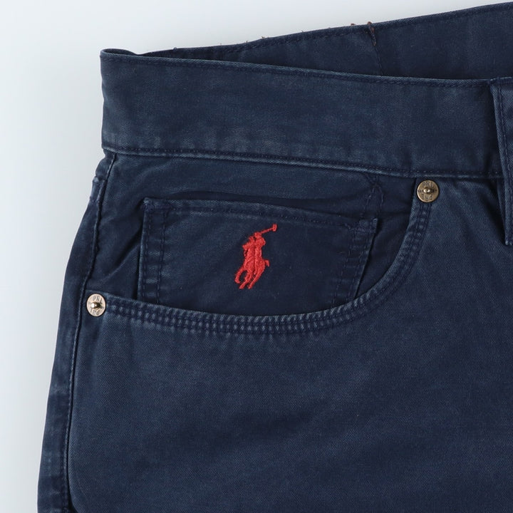 Ralph Lauren Polo Ralph Lauren Men's Chino Pants (Size W37) cotton navy blue type Vintage Second Hand