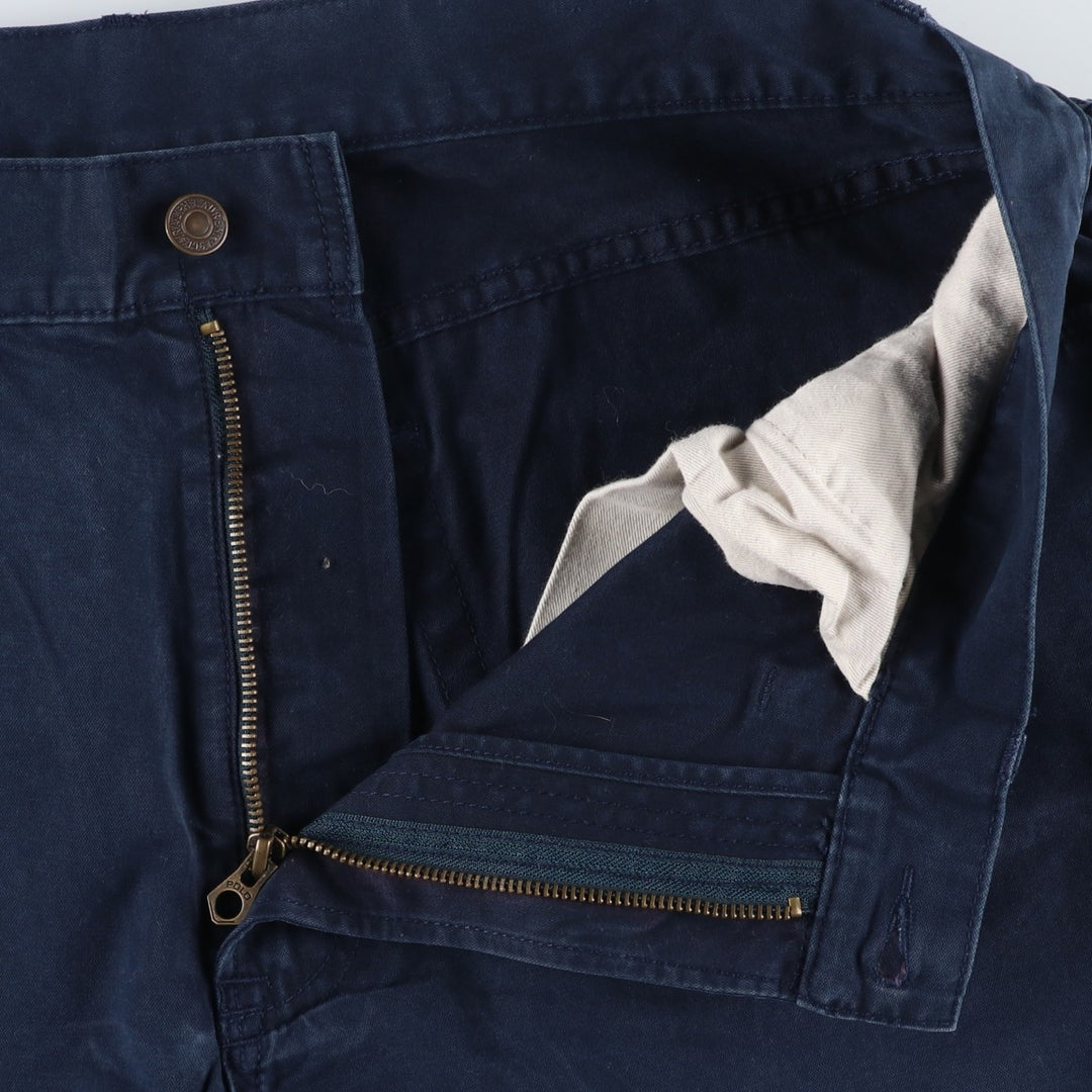 Ralph Lauren Polo Ralph Lauren Men's Chino Pants (Size W37) cotton navy blue type Vintage Second Hand