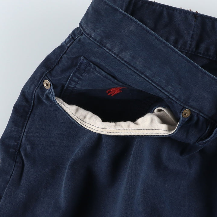 Ralph Lauren Polo Ralph Lauren Men's Chino Pants (Size W37) cotton navy blue type Vintage Second Hand