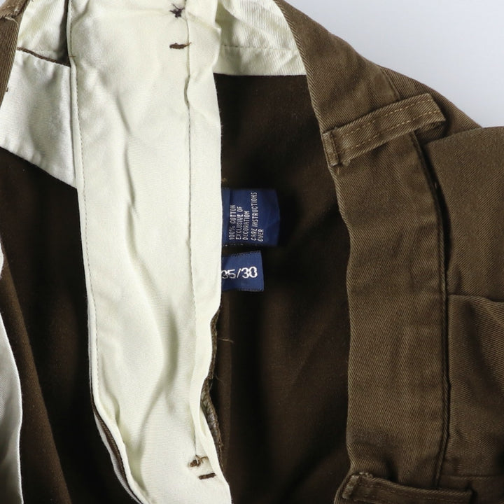 Ralph Lauren POLO by Ralph Lauren Two-pleat Chino Pants for Men, W35 cotton brown type Vintage Second Hand