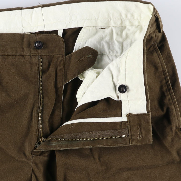 Ralph Lauren POLO by Ralph Lauren Two-pleat Chino Pants for Men, W35 cotton brown type Vintage Second Hand