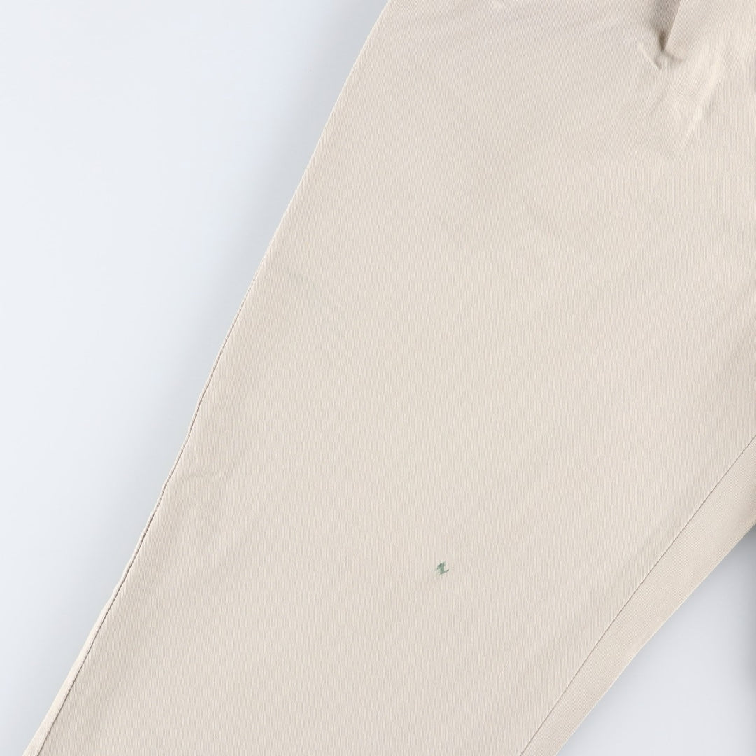 Ralph Lauren Polo Ralph Lauren Two-pleat Chino Pants for Men, W34 equivalent cotton Beige type Vintage Second Hand