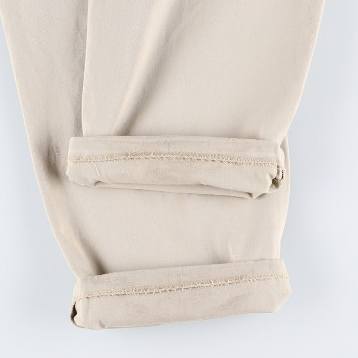 Ralph Lauren Polo Ralph Lauren Two-pleat Chino Pants for Men, W34 equivalent cotton Beige type Vintage Second Hand