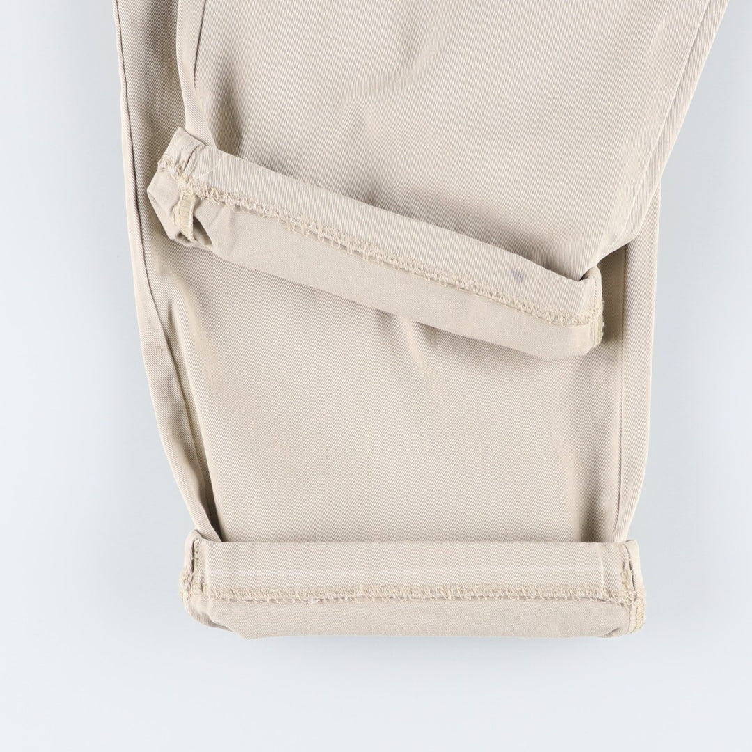 Ralph Lauren Polo Ralph Lauren Two-pleat Chino Pants for Men, W34 equivalent cotton Beige type Vintage Second Hand