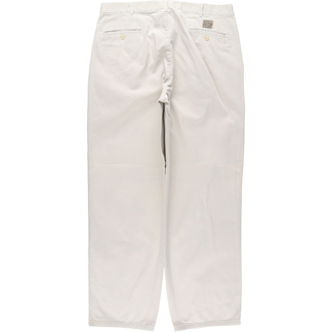 Ralph Lauren POLO by Ralph Lauren Two-pleat Chino Pants for Men, W35 cotton white type Vintage Second Hand