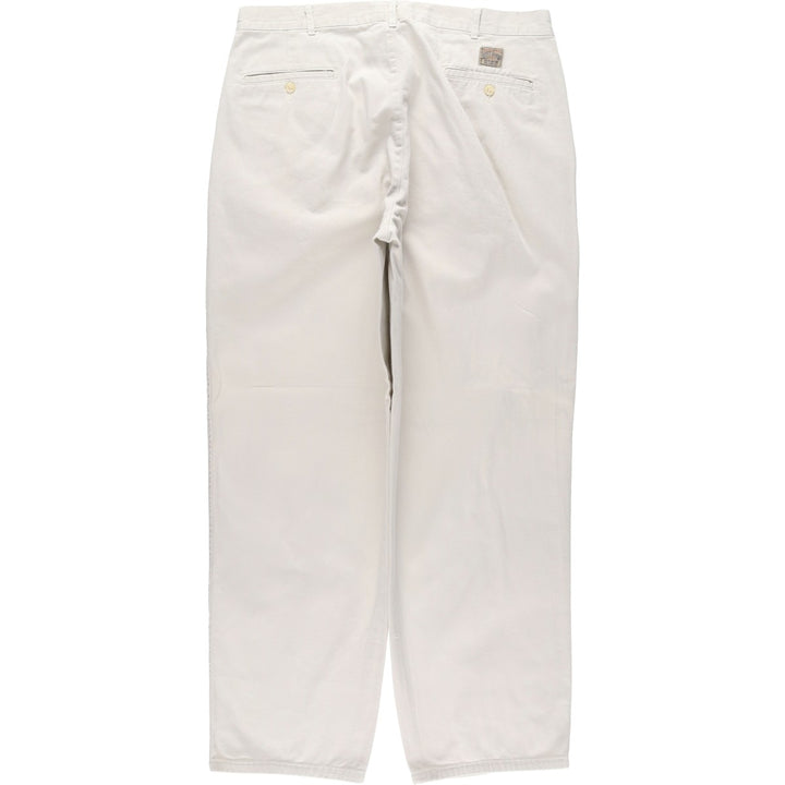 Ralph Lauren POLO by Ralph Lauren Two-pleat Chino Pants for Men, W35 cotton white type Vintage Second Hand