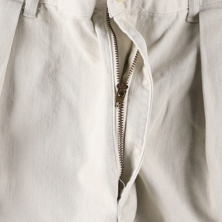 Ralph Lauren POLO by Ralph Lauren Two-pleat Chino Pants for Men, W35 cotton white type Vintage Second Hand