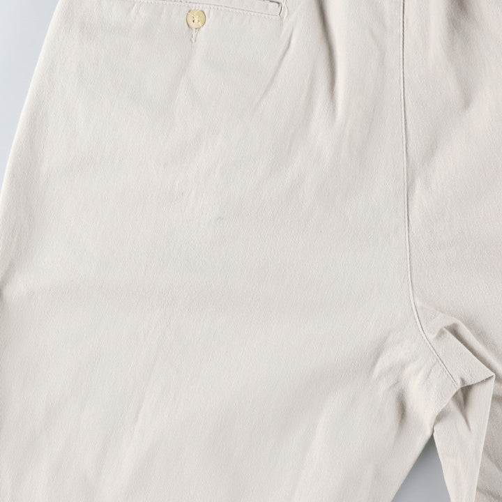 Ralph Lauren POLO by Ralph Lauren Two-pleat Chino Pants for Men, W35 cotton white type Vintage Second Hand