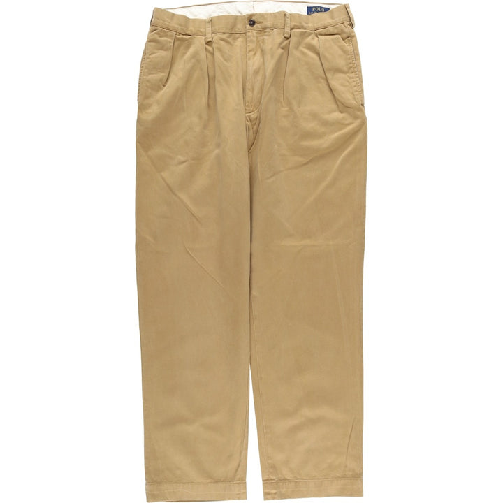 Ralph Lauren POLO RALPH LAUREN Classic Fit Two-Pleated Chino Pants, Men's, Size W36 cotton Beige type Vintage Second Hand