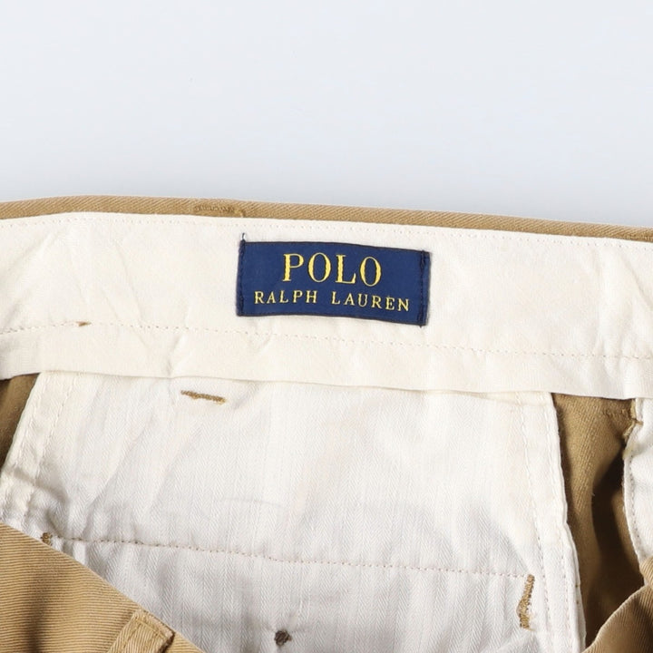 Ralph Lauren POLO RALPH LAUREN Classic Fit Two-Pleated Chino Pants, Men's, Size W36 cotton Beige type Vintage Second Hand