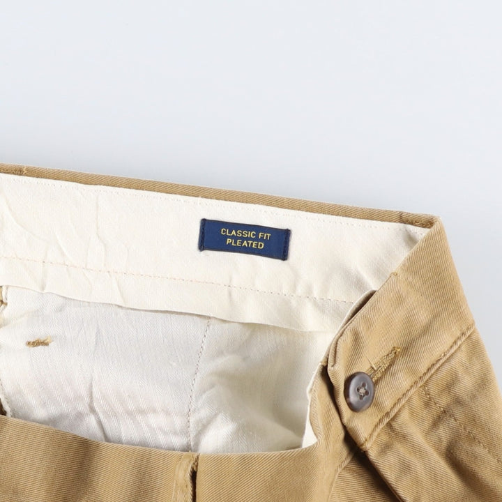 Ralph Lauren POLO RALPH LAUREN Classic Fit Two-Pleated Chino Pants, Men's, Size W36 cotton Beige type Vintage Second Hand